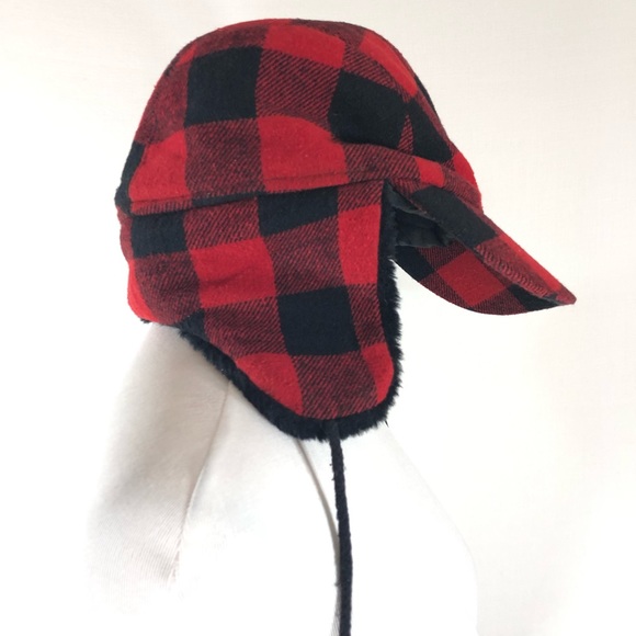 buffalo plaid hat ear flaps